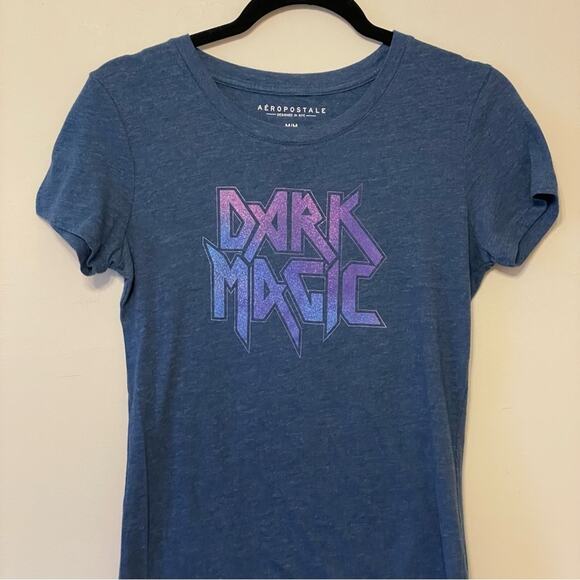 Aeropostale M Dark Magic short sleeve t-shirt whimsigoth indie sleeve casual - Picture 2 of 8